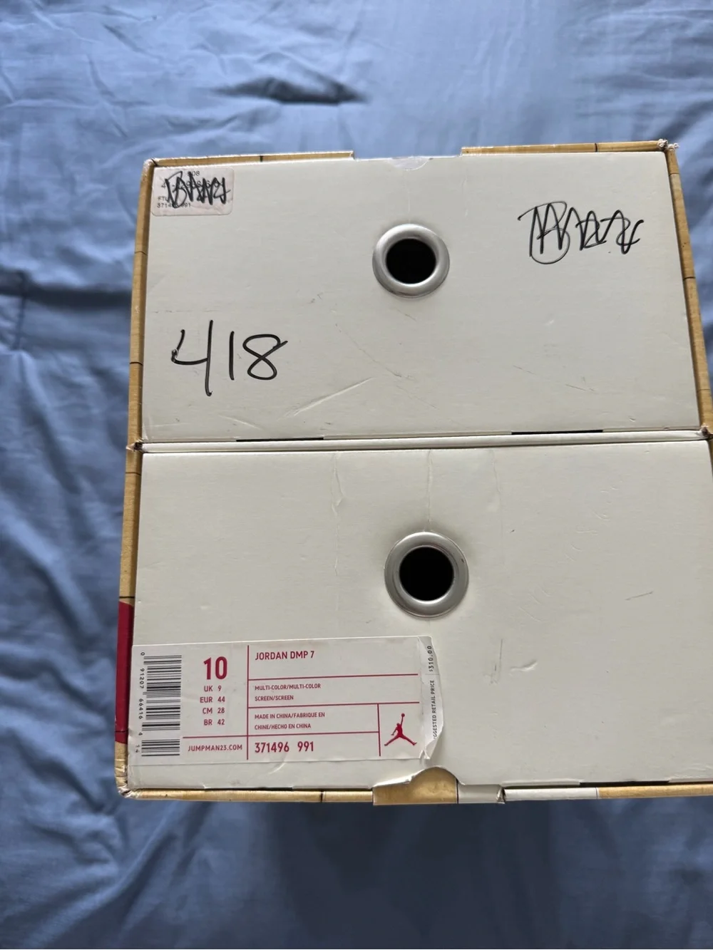 Jordan White and Red Retro Basketball Shoe Box